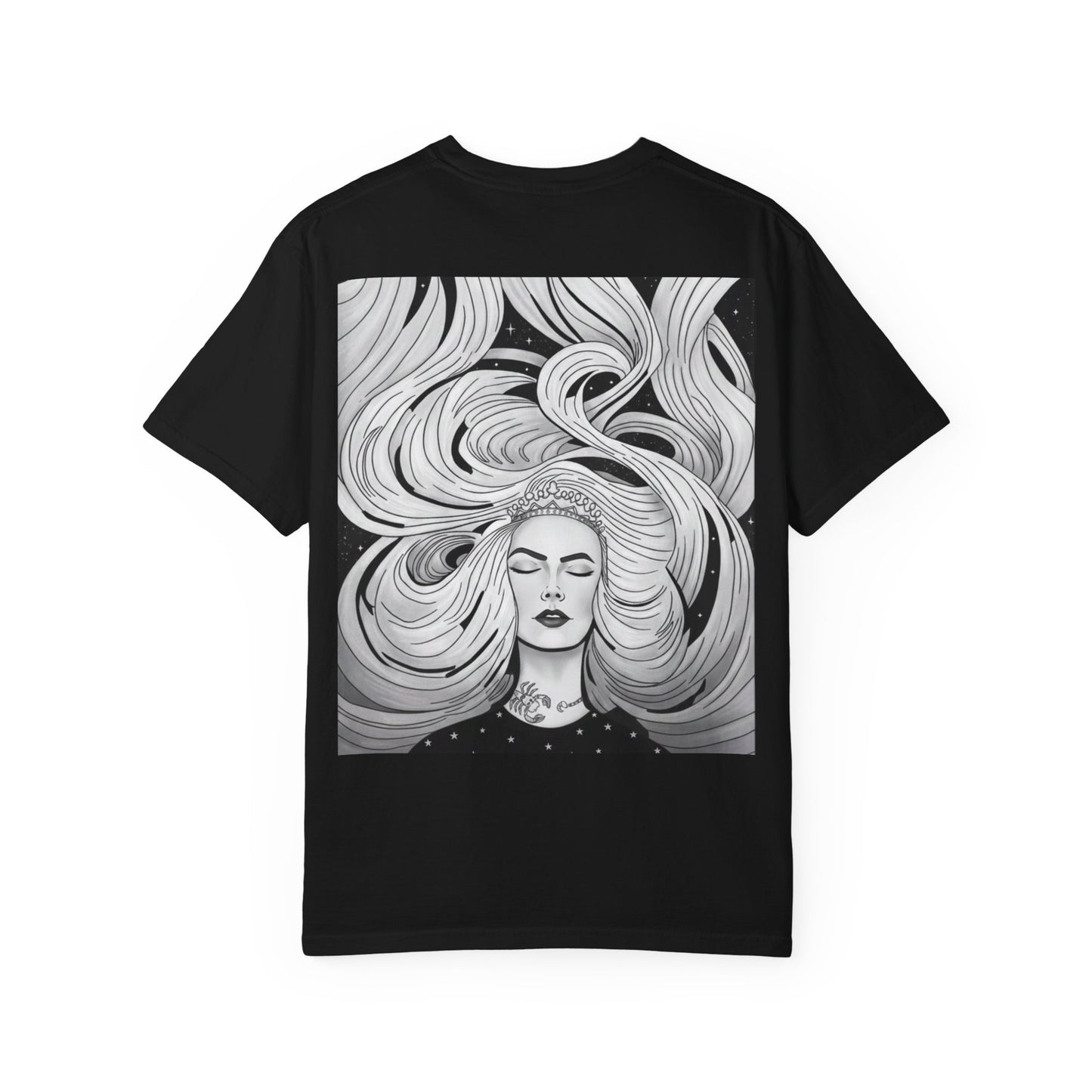 T-Shirt — Cosmos Energy Graphic Tee (Back Art: Dreaming Woman)