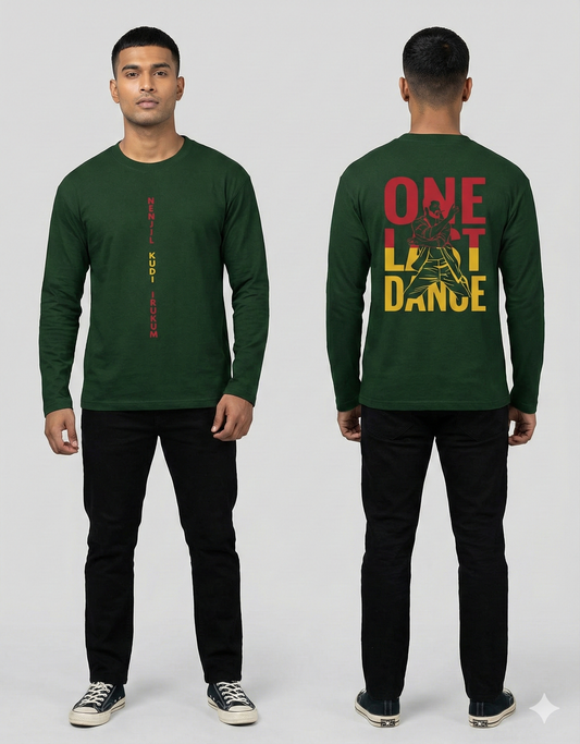 Thalapathy "One Last Dance" Tribute T-Shirt (Full sleeve)| Back Print| 5 colors